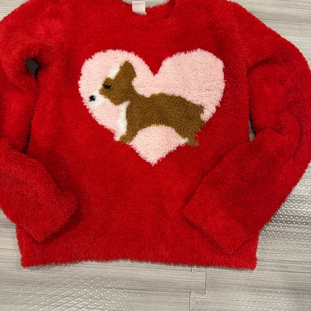 Harper Canyon Red Fuzzy Sweater